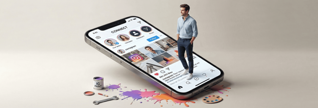 Homme qui marche sur un téléphone portable - Taoz